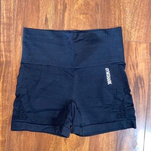 Black high waisted Gymshark shorts